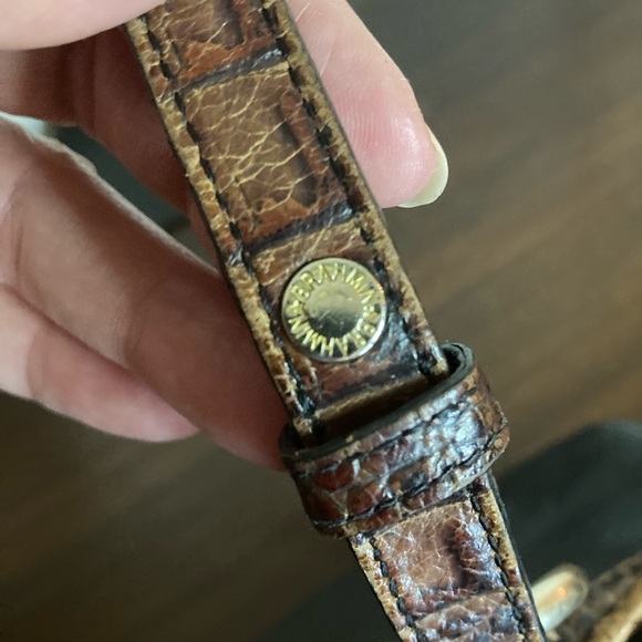 BRAHMIN ANNA BLACK TUSCAN LEATHER VINTAGE SHOULDERBAG TOTE - Picture 9 of 13